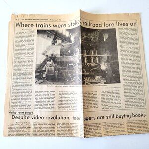 June 19, 1986 Daily Intelligencer Article Montgomery County Record Train Article